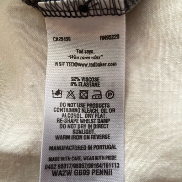 Ted Baker dress, size 3 or size 8, model is 6’2” - Picture 9 of 12